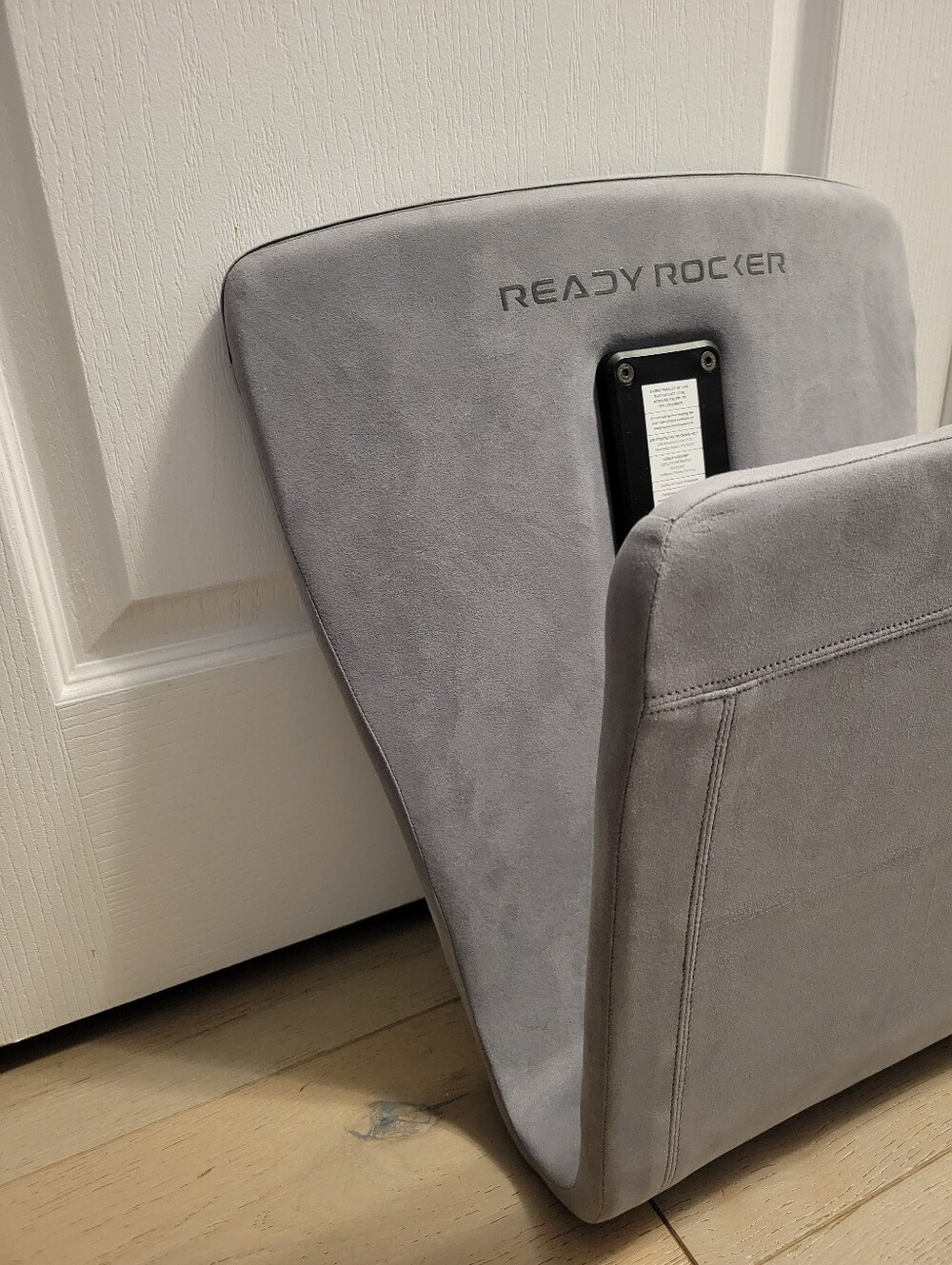 Ready Rocker Upholstered Gray Rocker Backrest - Picture 5 of 6